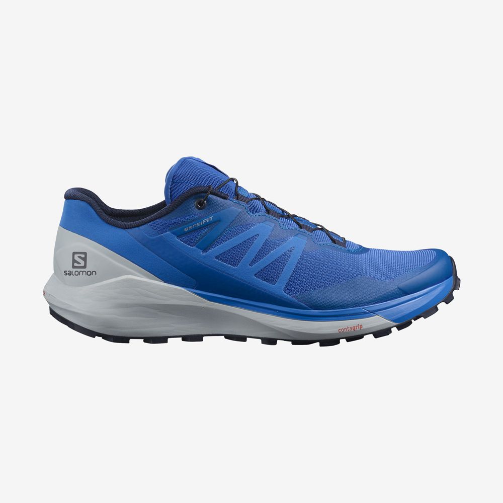 Salomon SENSE RIDE 4 Zapatillas Trail Running Hombre - Azules - Colombia (97403-XPZB)